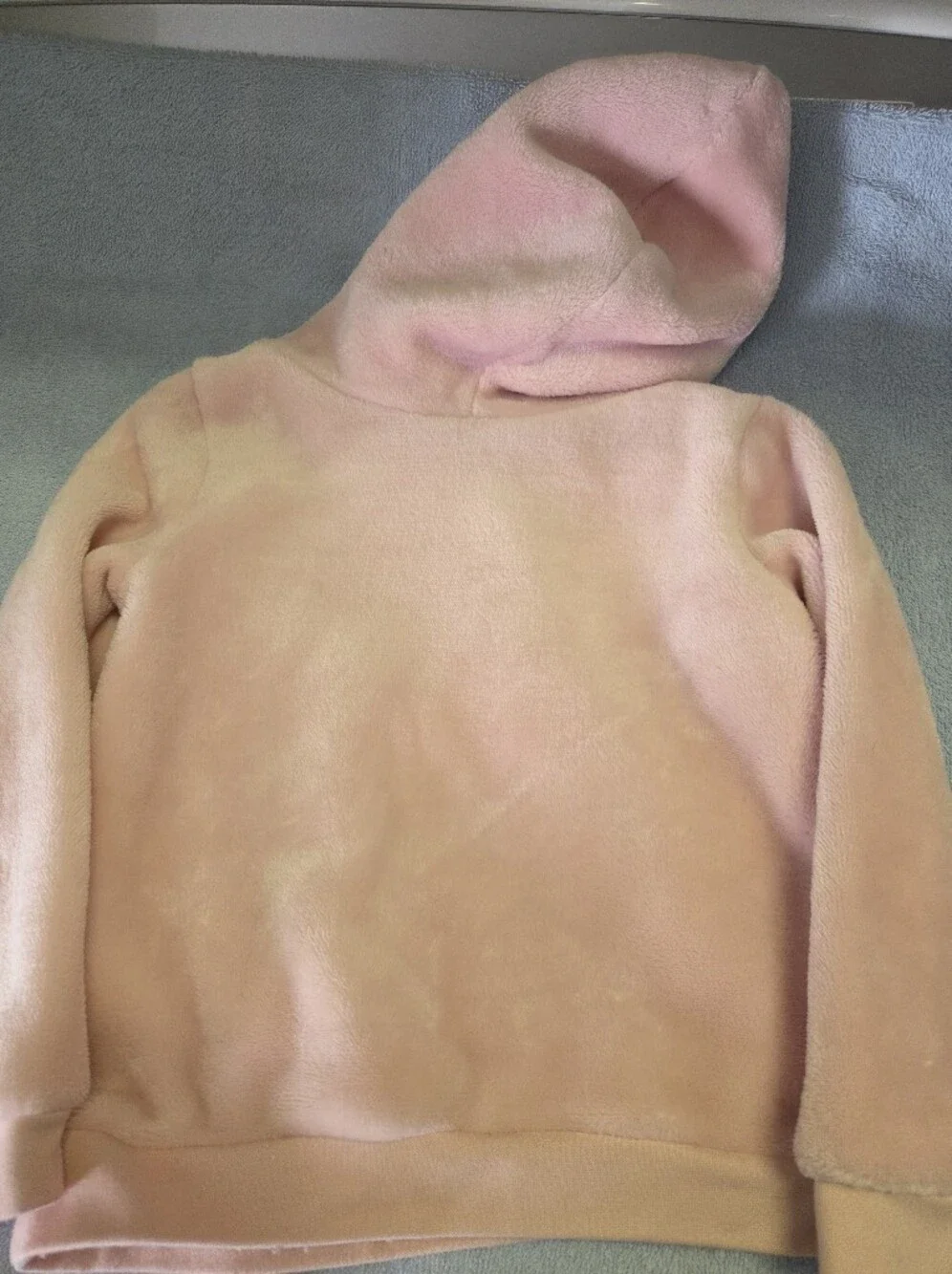 The Children's Place Light Pink Plush Hooded Top with Owl Detail